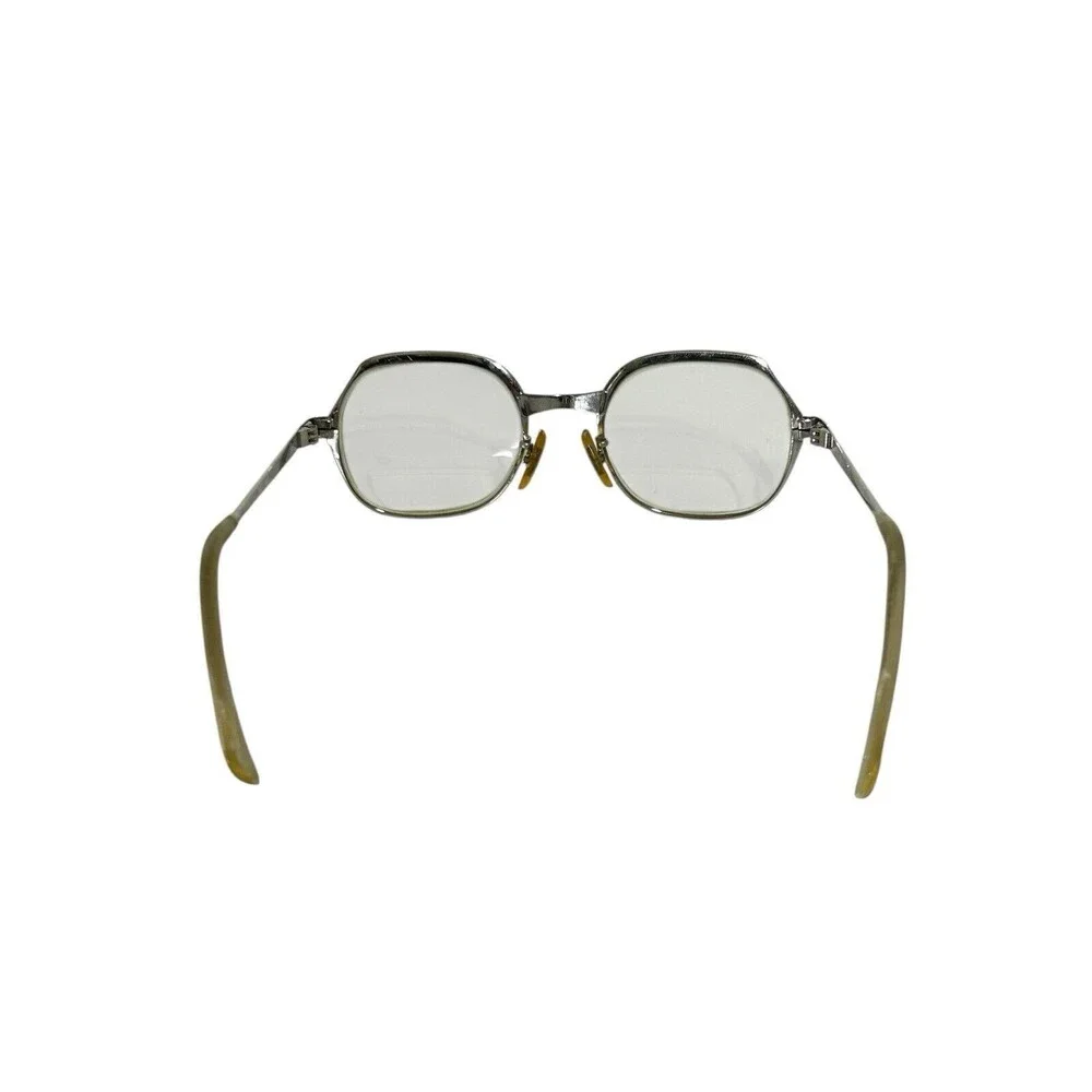 M/C 130 USA Vintage Eyeglasses Petite Nice Condition Silver Vtg With Case
